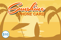 Sunshine Phone Card $10 - International Calling Cards