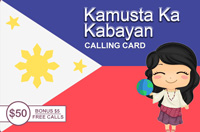 Kamusta Ka Kabayan Phone Card 50$ - International Calling Cards